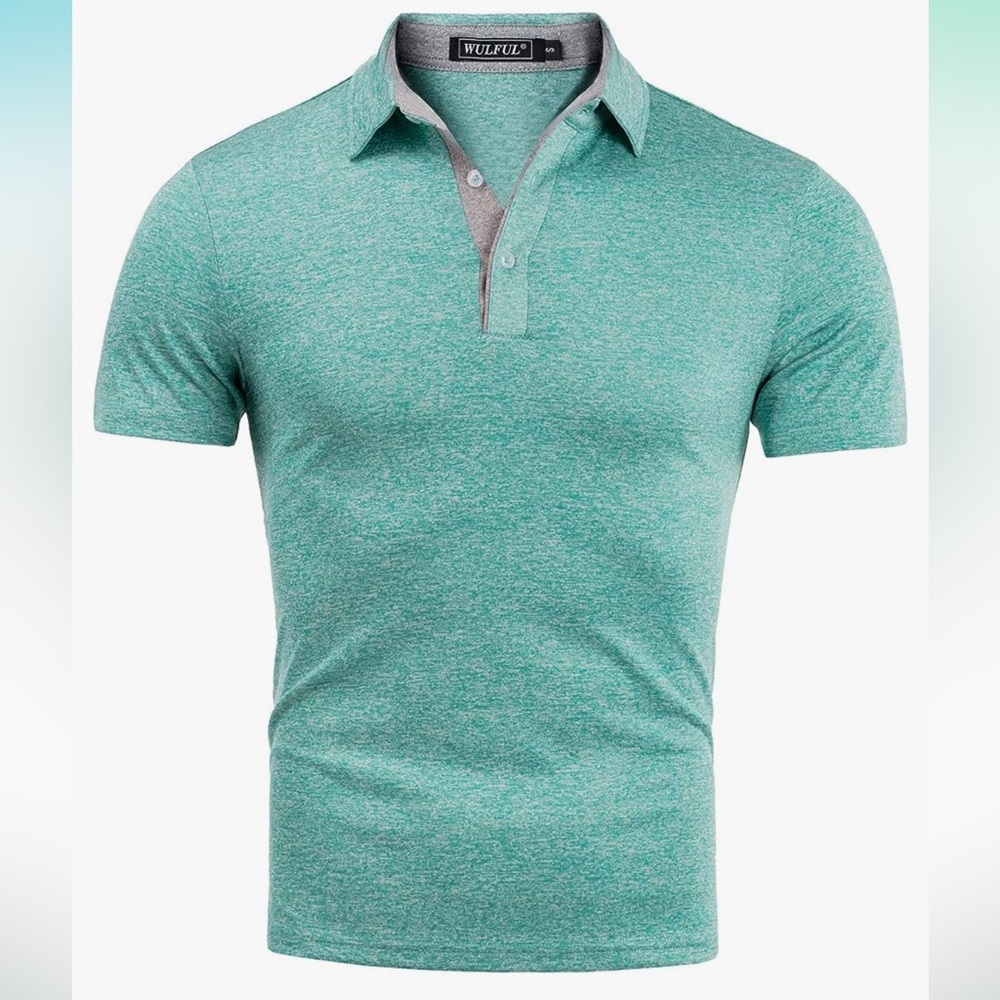WULFUL Men's Short Sleeve Dry-Dry Polo Shirt
 fast athletic shirt